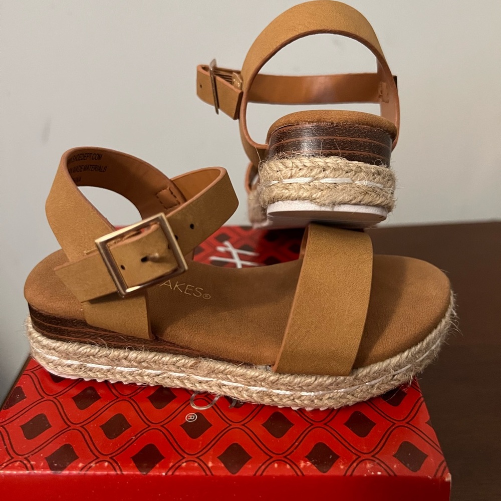 Toddler Sandals, Hot Cakes, Size: 7, Color: Tan